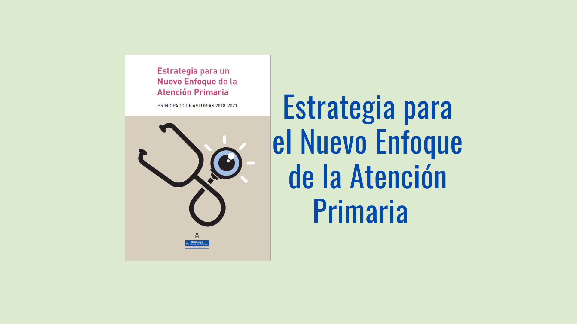 Portada de Estrategia para el Nuevo Enfoque de Atencion Primaria